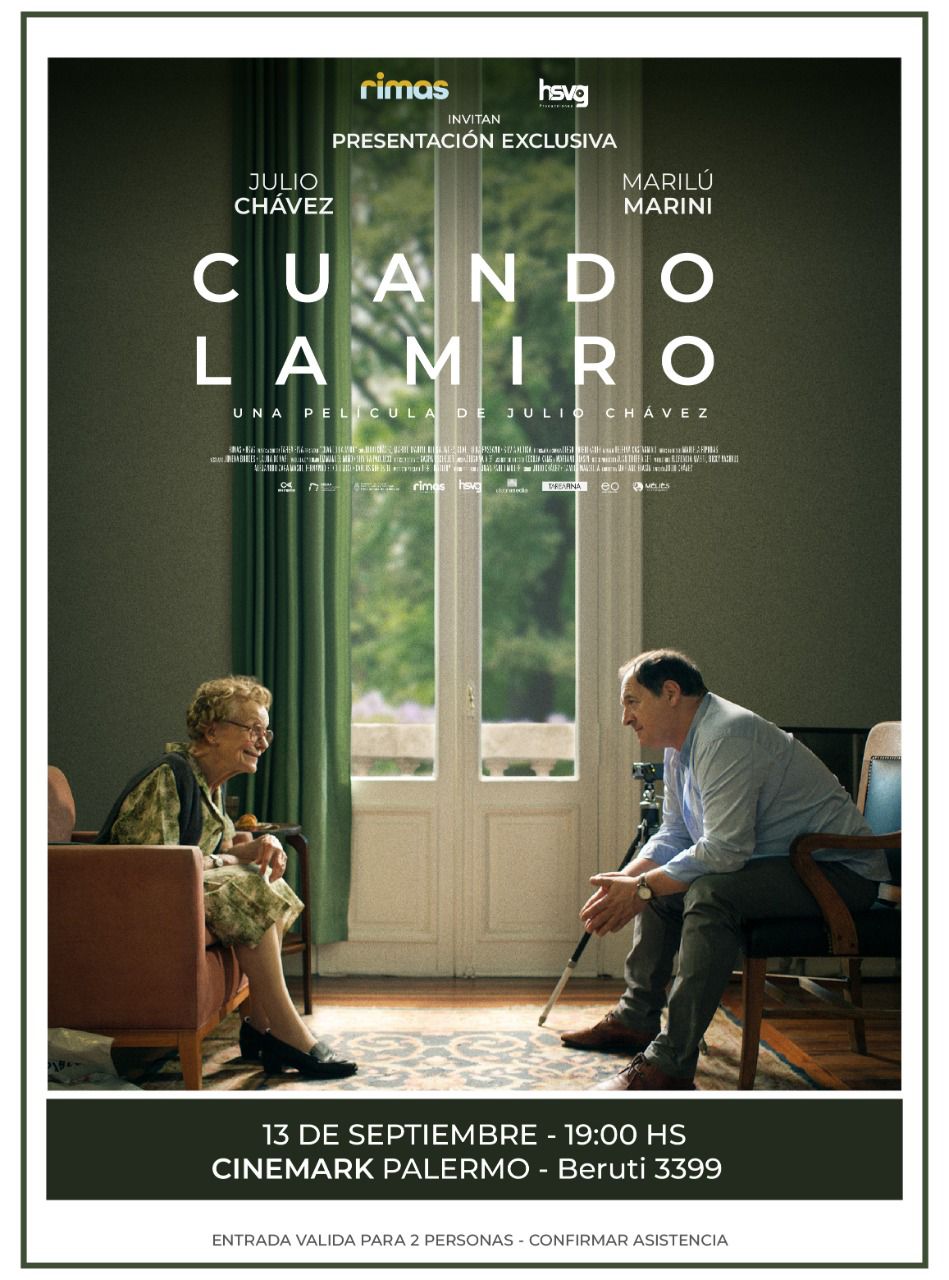JULIO CHÁVEZ Y MARILÚ MARINI EN AVANT PREMIER DE FILME «CUANDO LA MIRO», CON LA PRESENCIA DE INVITADOS EN CINEMARK PALERMO.